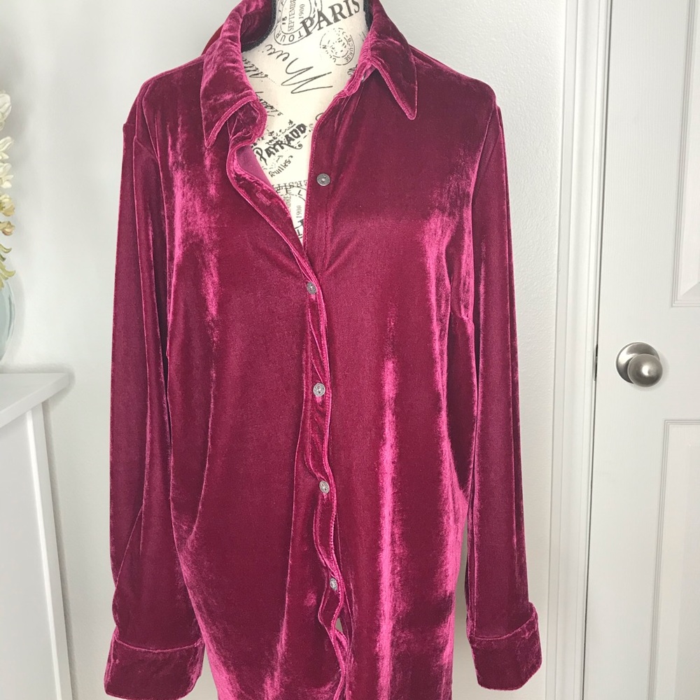 Mauve Velour Shirt